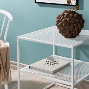 Netz – Table basse – Blanc – 55 x 55 cm