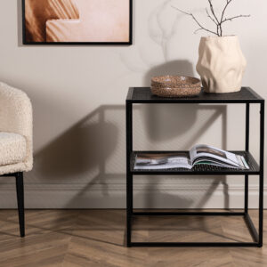 Netz – Table basse – Noir – 55 x 55 cm