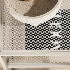 Netz – Table basse – Beige – 55 x 55 cm
