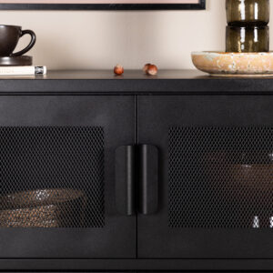 Nett – Meuble de rangement – Noir – 40 x 75 x 90 cm