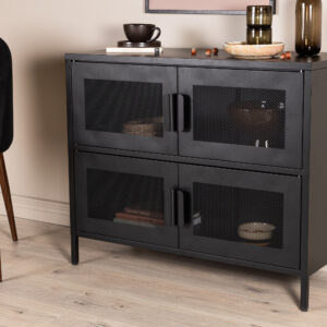 Nett – Meuble de rangement – Noir – 40 x 75 x 90 cm