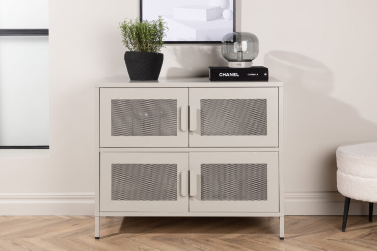 Nett – Meuble de rangement – Beige – 40 x 75 x 90 cm