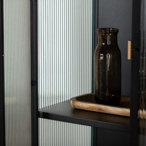 Garis – Meuble de rangement – Noir – 40 x 160 x 70 cm