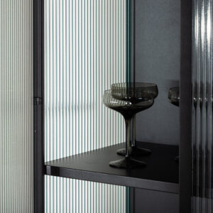 Garis – Meuble de rangement – Noir – 40 x 160 x 70 cm