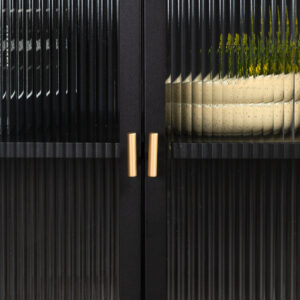Garis – Meuble de rangement – Noir – 40 x 80 x 70 cm