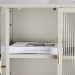 Garis – Meuble de rangement – Beige – 40 x 80 x 70 cm