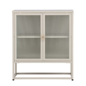 Garis – Meuble de rangement – Beige – 40 x 80 x 70 cm