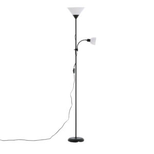 Bagasi – Lampadaire – Noir, Blanc – 25 x 178 x 25 cm