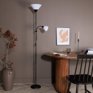 Bagasi – Lampadaire – Noir, Blanc – 25 x 178 x 25 cm