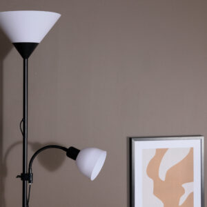 Bagasi – Lampadaire – Noir, Blanc – 25 x 178 x 25 cm