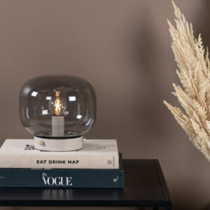 Bollonelie – Lampe à poser – Beige, Noir – ⌀19 cm