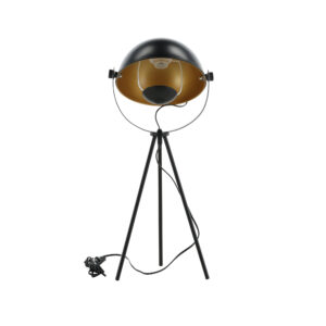 Search – Lampe à poser – Noir, Doré – 37 x 67 x 26 cm