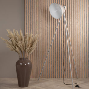 Tiv – Lampadaire – Beige, Blanc – 73 x 140 x 63 cm