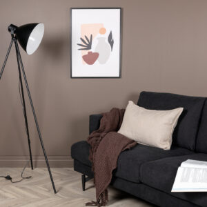 Tiv – Lampadaire – Noir, Blanc – 73 x 140 x 63 cm