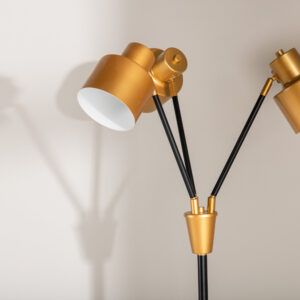 Vifta – Lampadaire – Noir, Doré – 75 x 178 x 33 cm