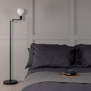 Virro – Lampadaire – Noir – 45 x 126 x 26 cm