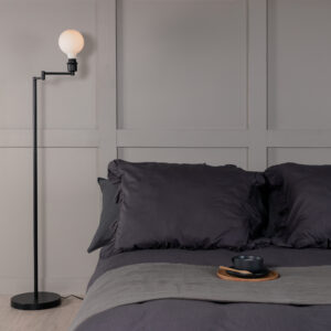 Virro – Lampadaire – Noir – 45 x 126 x 26 cm