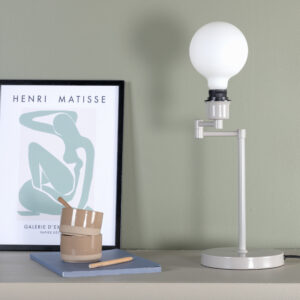 Virro – Lampe à poser – Beige, Noir – 41 x 41,5 x 19 cm