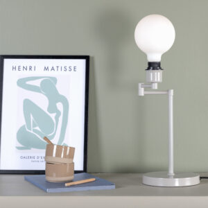 Virro – Lampe à poser – Beige, Noir – 41 x 41,5 x 19 cm