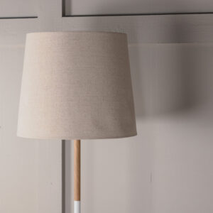 Hattman – Lampadaire – Beige, Naturel, Blanc – 36 x 165 x 36 cm