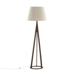 Kona – Lampadaire – Beige, Marron – 51 x 160 x 51 cm
