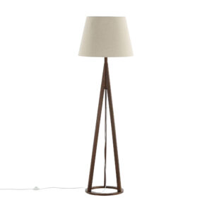 Kona – Lampadaire – Beige, Marron – 51 x 160 x 51 cm