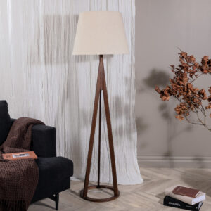Kona – Lampadaire – Beige, Marron – 51 x 160 x 51 cm
