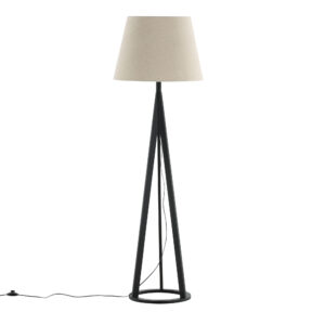Kona – Lampadaire – Beige, Noir – 51 x 160 x 51 cm