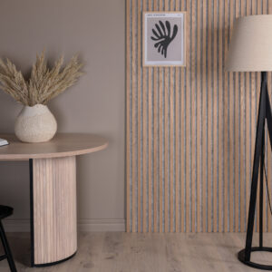 Kona – Lampadaire – Beige, Noir – 51 x 160 x 51 cm