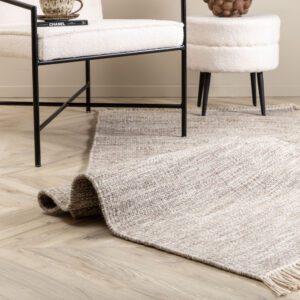 Cyrus – Tapis de salon – Beige – 250 x 80 cm