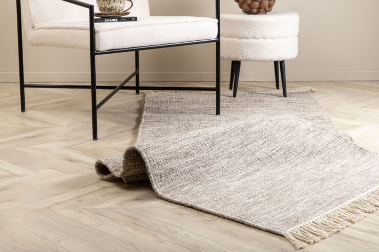 Cyrus – Tapis de salon – Beige – 250 x 80 cm
