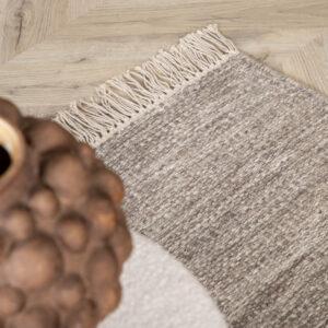 Cyrus – Tapis de salon – Beige – 250 x 80 cm