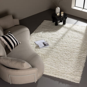 Leiko – Tapis de salon – Blanc – 230 x 160 cm