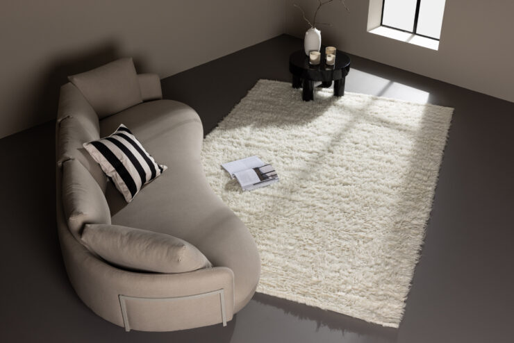 Leiko – Tapis de salon – Blanc – 230 x 160 cm