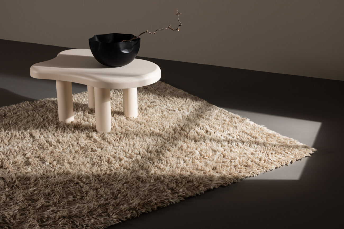Leiko – Tapis de salon – Beige – 230 x 160 cm