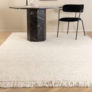 Betina – Tapis de salon – Blanc – 400 x 300 cm