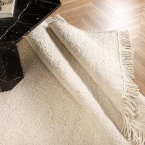 Betina – Tapis de salon – Blanc – 400 x 300 cm