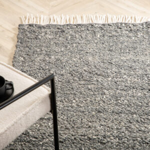 Betina – Tapis de salon – Gris – 250 x 80 cm