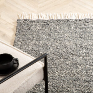 Betina – Tapis de salon – Gris – 250 x 80 cm