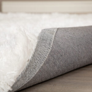 Grace – Tapis de salon – Blanc – ⌀200 cm