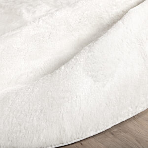 Blanca – Tapis de salon – Blanc – ⌀200 cm