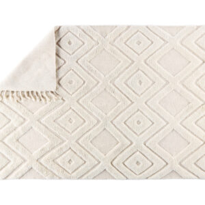 Dahlia – Tapis de salon – Blanc – 300 x 200 cm