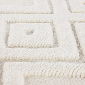 Dahlia – Tapis de salon – Blanc – 300 x 200 cm