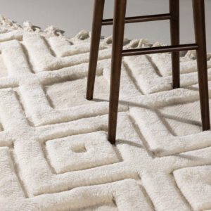 Dahlia – Tapis de salon – Blanc – 300 x 200 cm