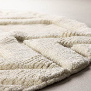Dahlia – Tapis de salon – Blanc – ⌀200 cm