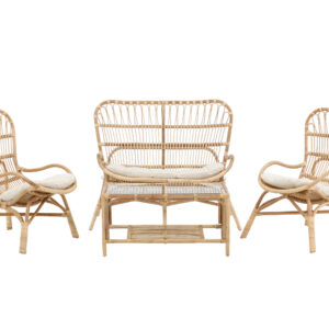 Ella – Salon canapé – Naturel, Transparent
