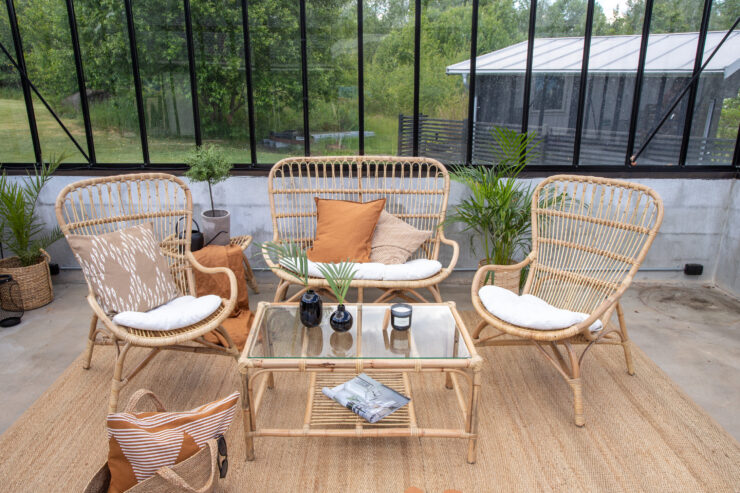 Ella – Salon canapé – Naturel, Transparent
