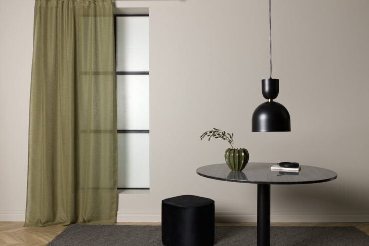 Kaya – Rideau – Vert mousse – 240 x 140 cm