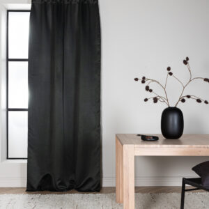 Evelyn – Rideau – Noir – 290 x 135 cm