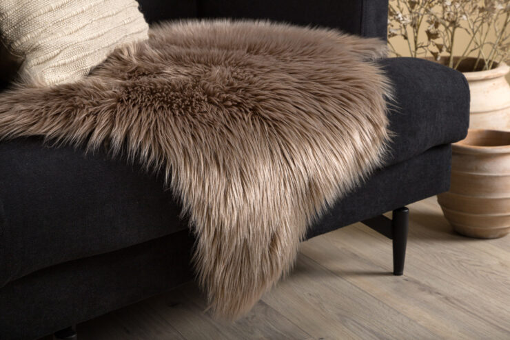 Katy – Plaid – Marron – 90 x 60 cm